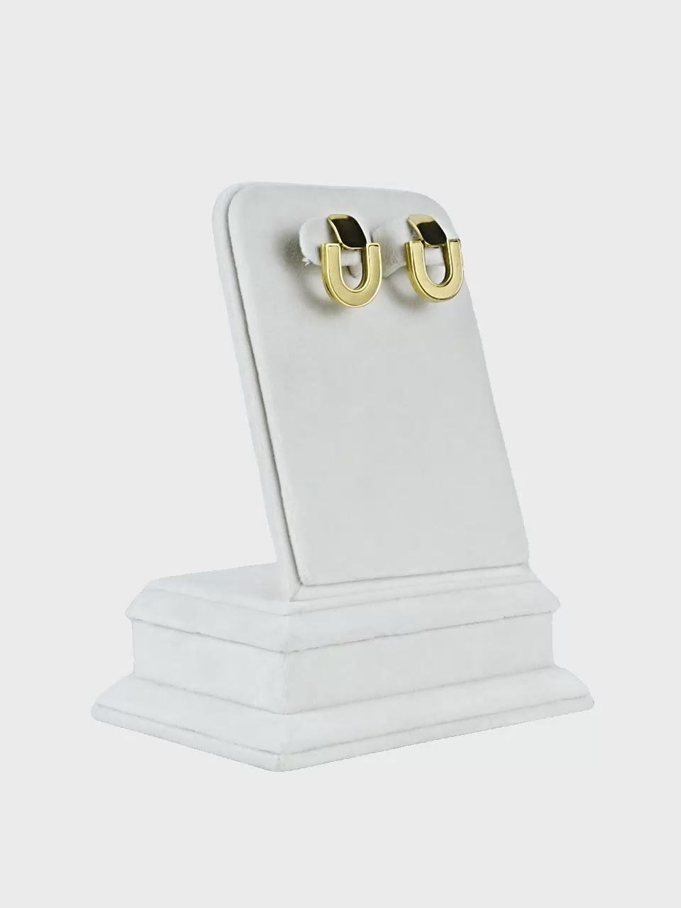 Aanura Bold Geometric Gold Stud Earrings