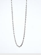 Rhodium Plating Anti Tarnish Waterproof Scroll Chain